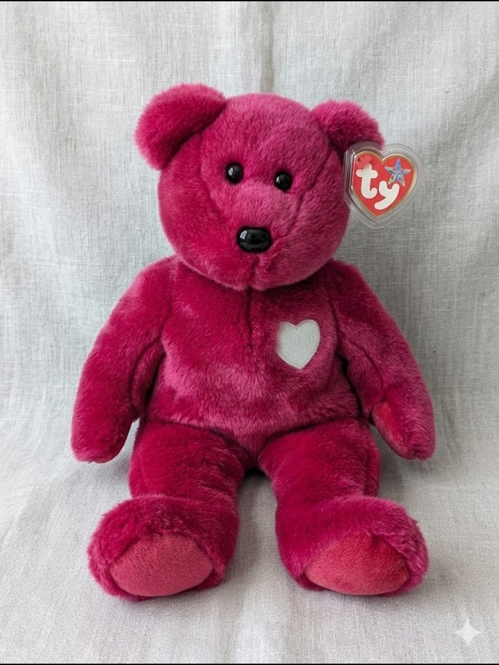 3/$25 Ty Beanie Buddies "Valentina" Bear